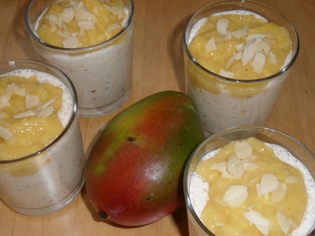 Przepis  deser z jogurtu i mango przepis
