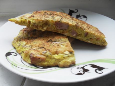 Przepis  wytrawny omlet z rana przepis
