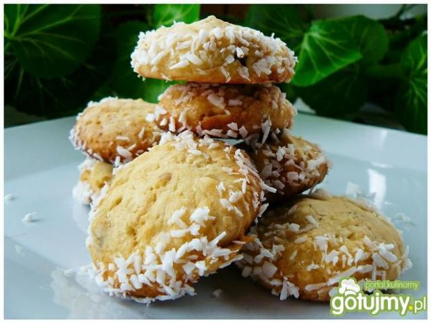 Przepis  kruche ciasteczka daktylowo  kokosowe przepis