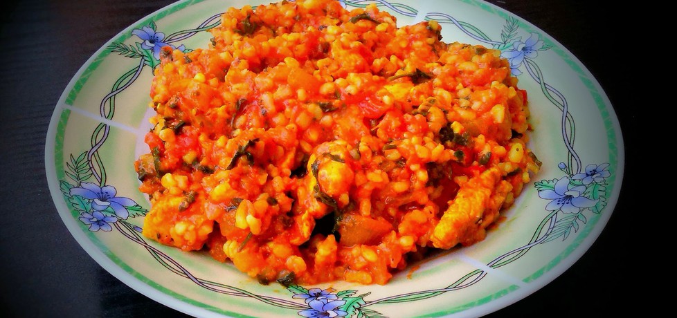 Bulgur z kurczakiem curry w sosie pomidorowym (autor: futka ...