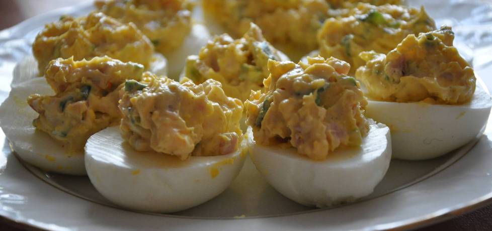 Jaja faszerowane szczypiorkiem i szynką (autor: miroslawa5 ...