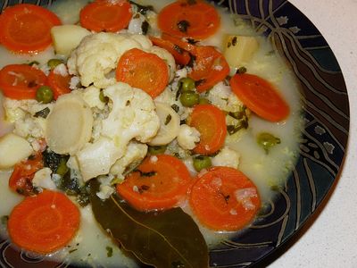 Zupa kalfiorowa z marchewką