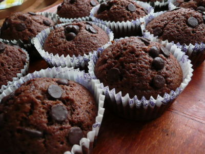 Muffinki z colą i czekoladą