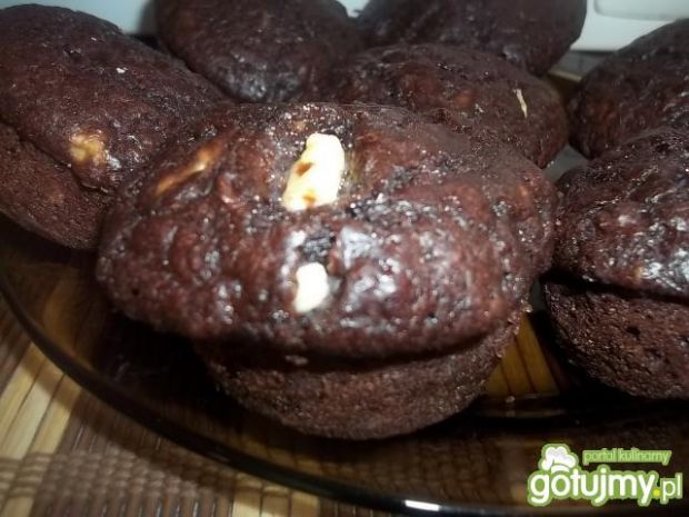 Przepis  kakaowo-bananowe muffinki przepis