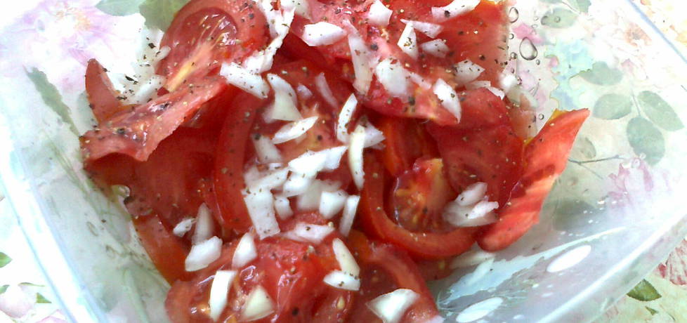 Sałatka z pomidorów do obiadu (autor: katarzyna59 ...