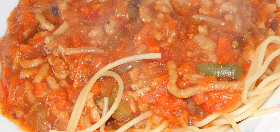 Spaghetti błyskawiczne z pieczarkami i marchewką (autor: habibi ...