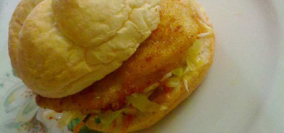 Burger drobiowy z sosem majonezowym (autor: triss ...