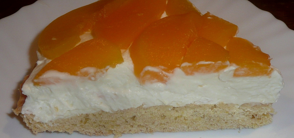 Słodka tarta z brzoskwiniami (autor: justyna92)