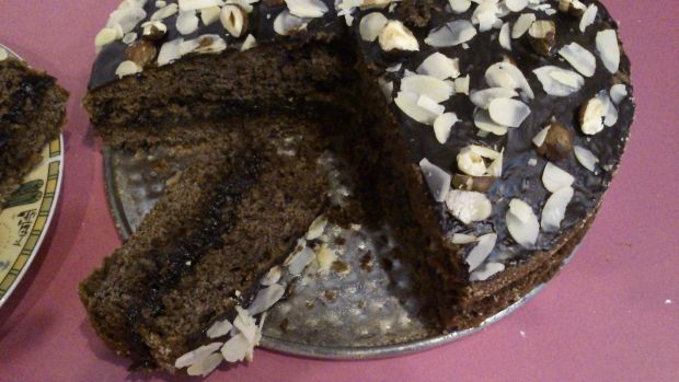 Przepis  ciasto czekoladowo-migdałowe przepis