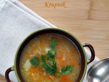 Przepis  krupnik, polska jesienna zupa przepis