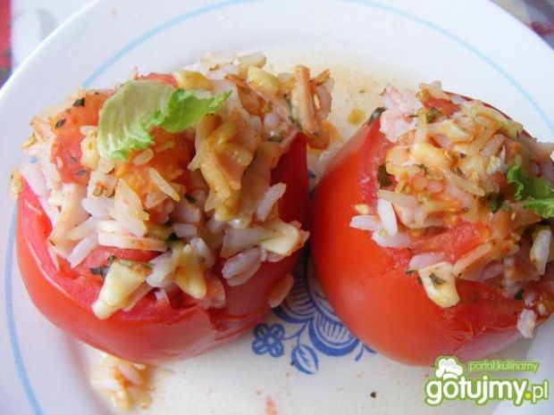 Przepis  pomidorowe gołąbki z nadzieniem przepis
