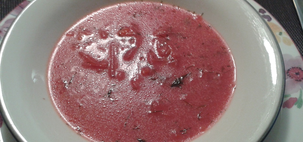 Buraczkowa zupa z tartych warzyw (autor: wwwiolka ...