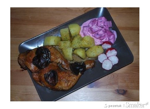 Kurczak w sosie sojowo grzybowym