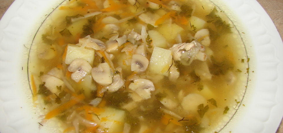 Zupa z pieczarkami i warzywami (autor: motorek)