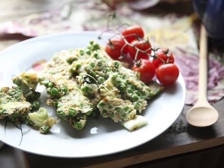 Przepis  omlet pełen zieleni przepis