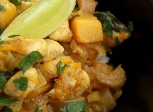 Żółte curry z dynią  prosty przepis i składniki