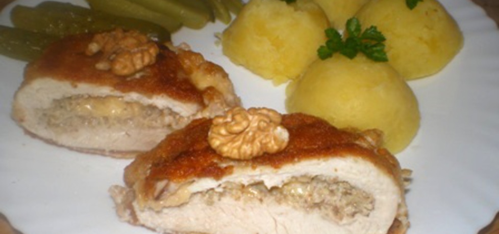 Kurczak z orzechami i serem żółtym (autor: ilka86)