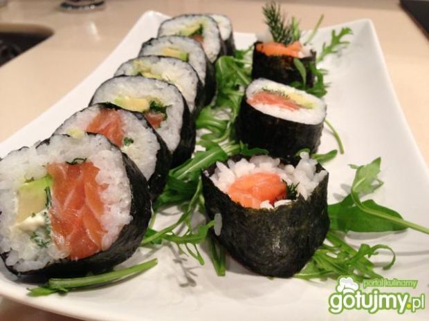 Przepis  sushi z łososia przepis