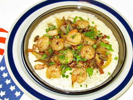 Przepis  shrimp and grits  danie amerykańskie przepis