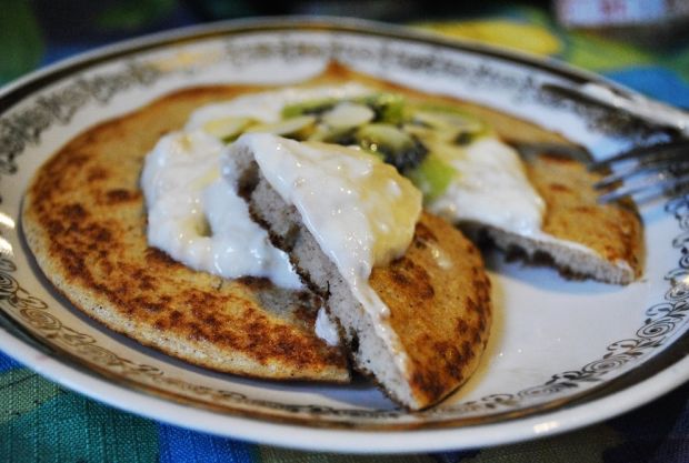 Przepis  omlet białkowy z bananowo