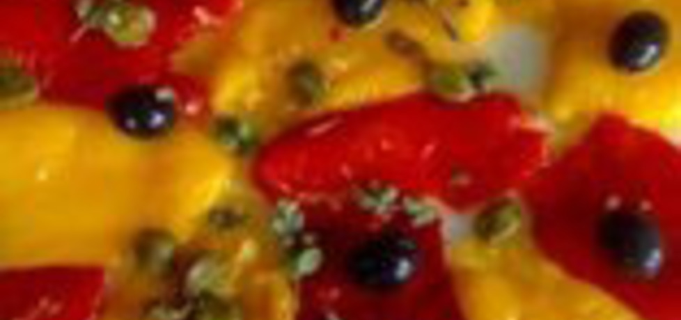 Sałatka z pieczonej papryki na kolorowo (autor: marynaa ...