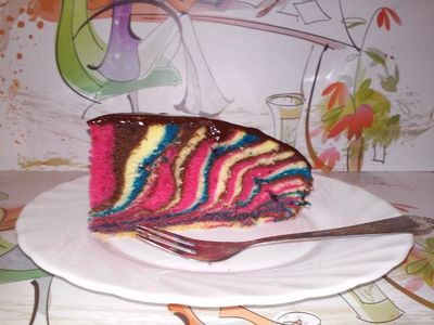 Ciasto zebra w kolorze