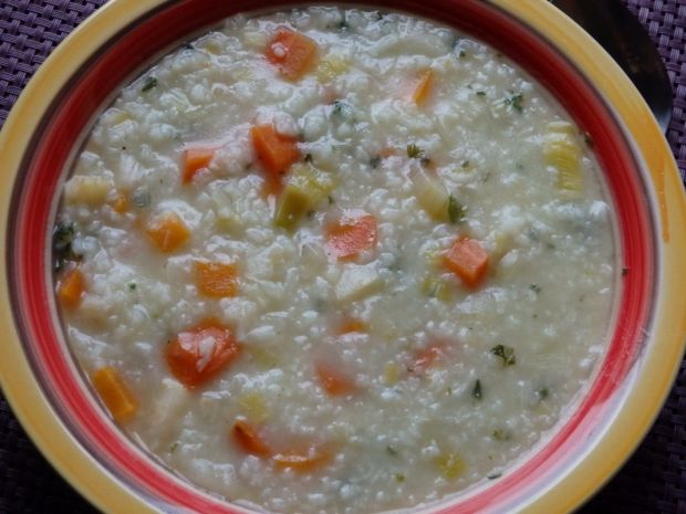 Przepis  zupa ryżowa z warzywami przepis