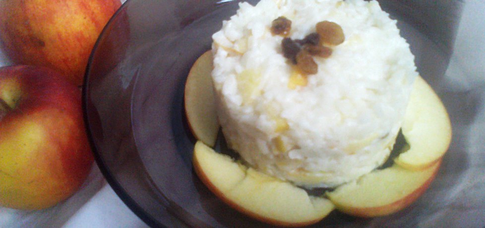 Płatki ryżowe z jabłkiem i rodzynkami (autor: niki22 ...
