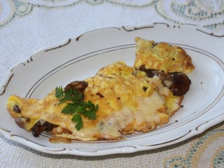 Przepis  omlet z grzybami przepis