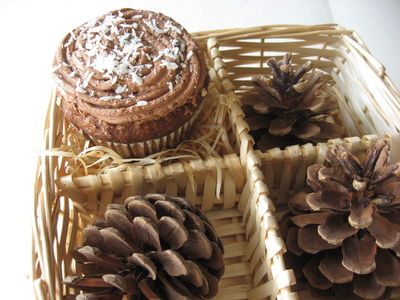 Muffiny z kremem kokosowym