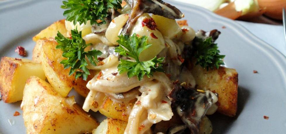 Smażone ziemniaki z kremowymi grzybami (autor: klorus ...