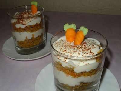 Möhrenkuchen im glas, czyli marchewkowe ciasto... w szklance ...