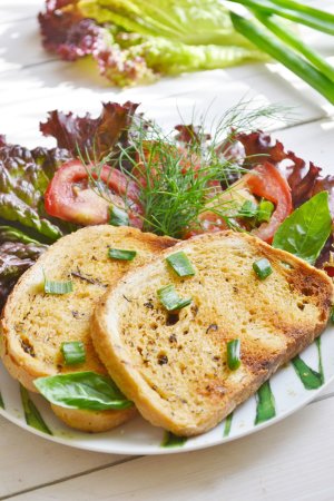 Grillowany ziołowy chlebek  prosty przepis i składniki