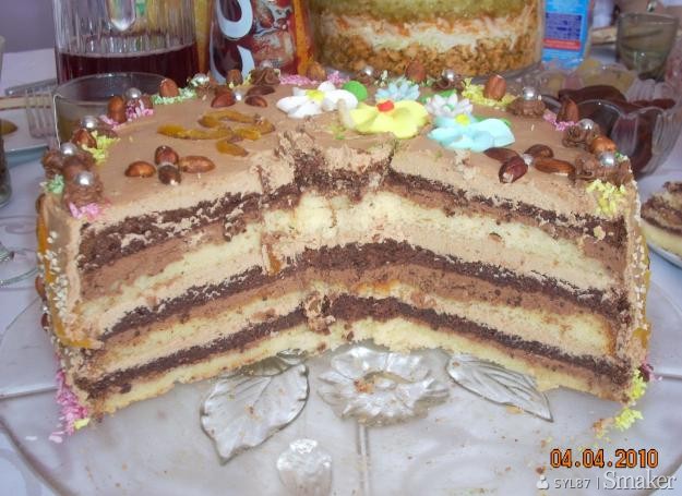 Tort czekoladowo-batonowy