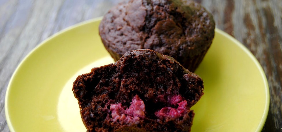 Muffinki czekoladowe z malinami (autor: edith)