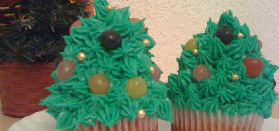 Świąteczne muffinkowe choinki (autor: rjustysia)