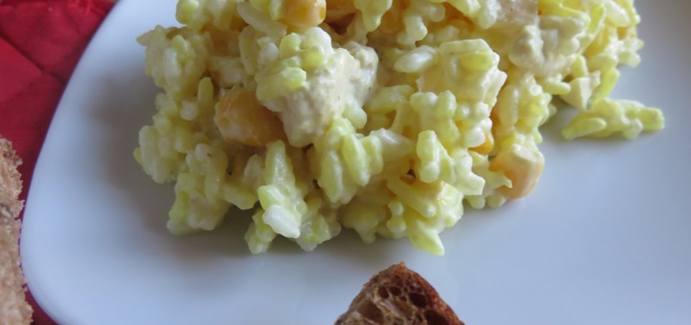 Sałatka z ryżem i kurczakiem na żółto (autor: magdow ...