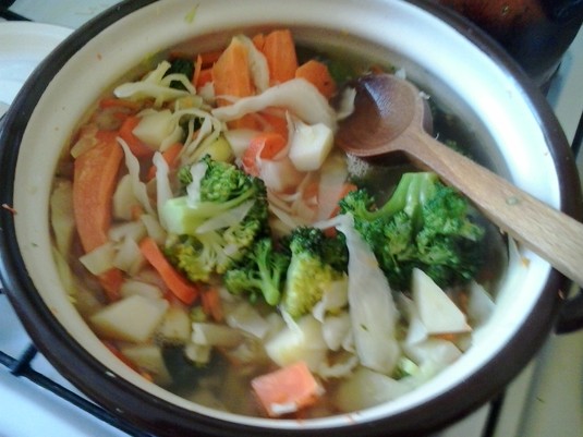 Zupa kapuściana z brokułami