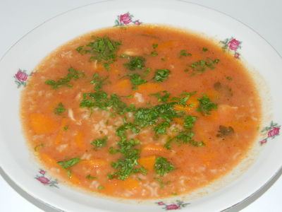 Zupka pomidorowa z ryżem