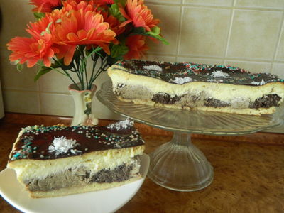 Ciasto serowo-makowo