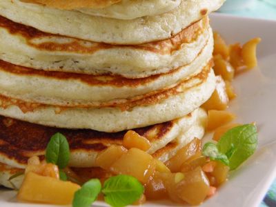 Pancakes z jabłkami toffi