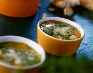 Zupa z bazylią (soupe au pistou)
