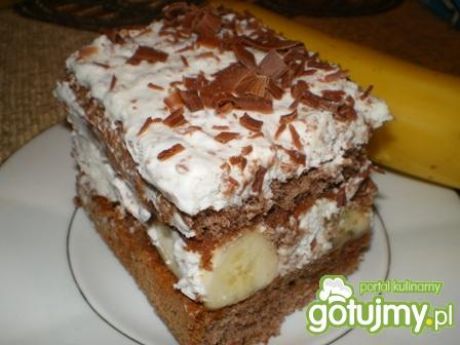 Przepis  przekładaniec czekoladowo-bananowy przepis