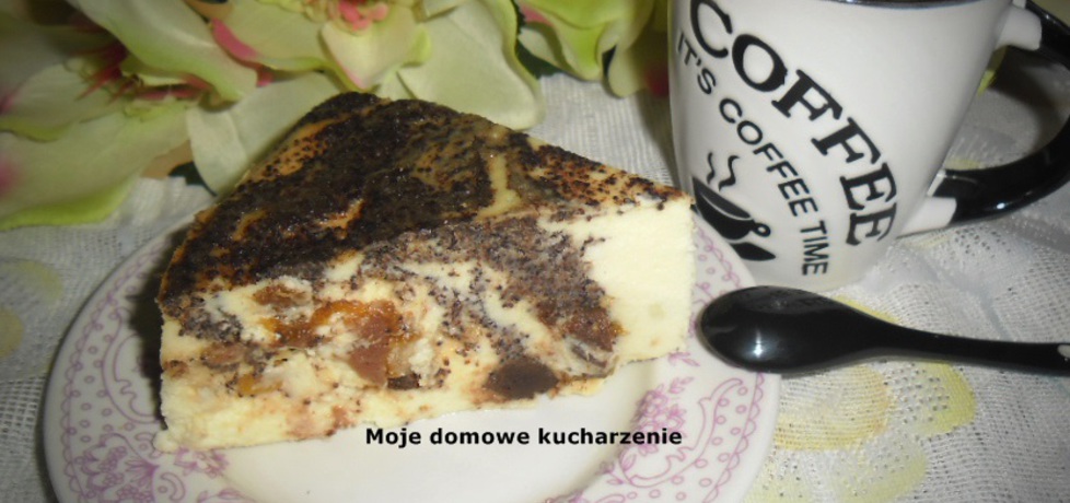 Sernik z masą makową i kawałkami czekolady (autor: bozena6 ...