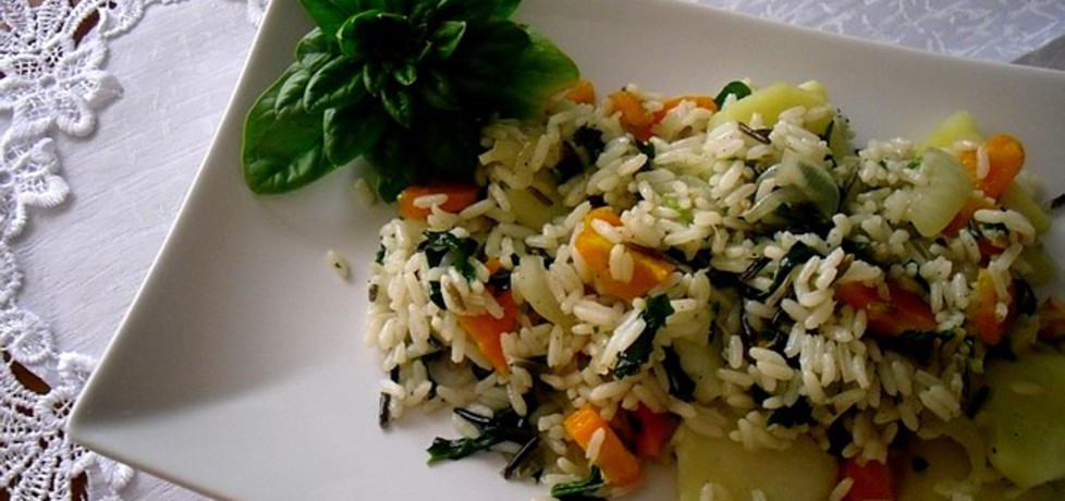 Wegańskie danie z dzikim ryżem (autor: mysiunia)