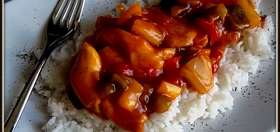 Kurczak curry w sosie słodko  kwaśnym (autor: mancia-w