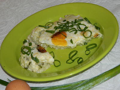 Jajka zapiekane w ryżu