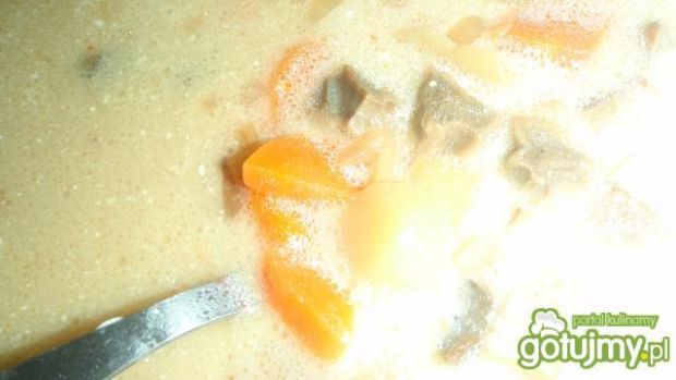 Przepis  zupa grzybowa na wywarze z gęsi przepis