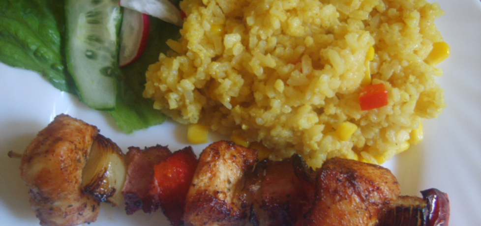 Szaszłyki z ryżem curry (autor: krzysztof15)
