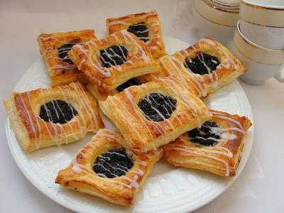 Ciasteczka francuskie z powidłami